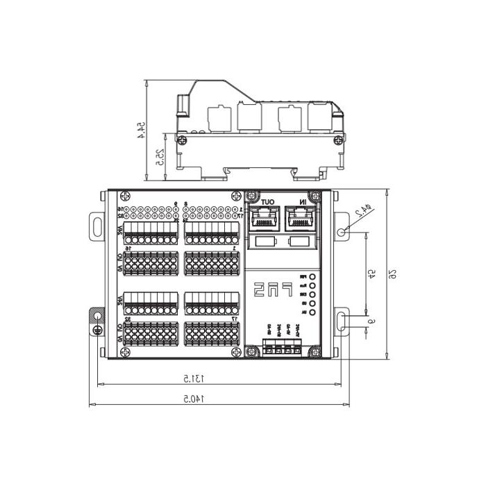 Profinet协议、IP20、32DI、NPN、端子式、RJ45网口、远程模块、009A32